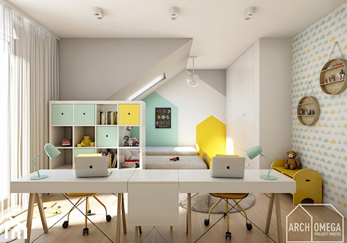 pokój dla dwójki dzieci - zdjęcie od Archomega Biuro Architektoniczne