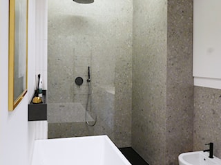 Minimalistyczna łazienka terrazzo