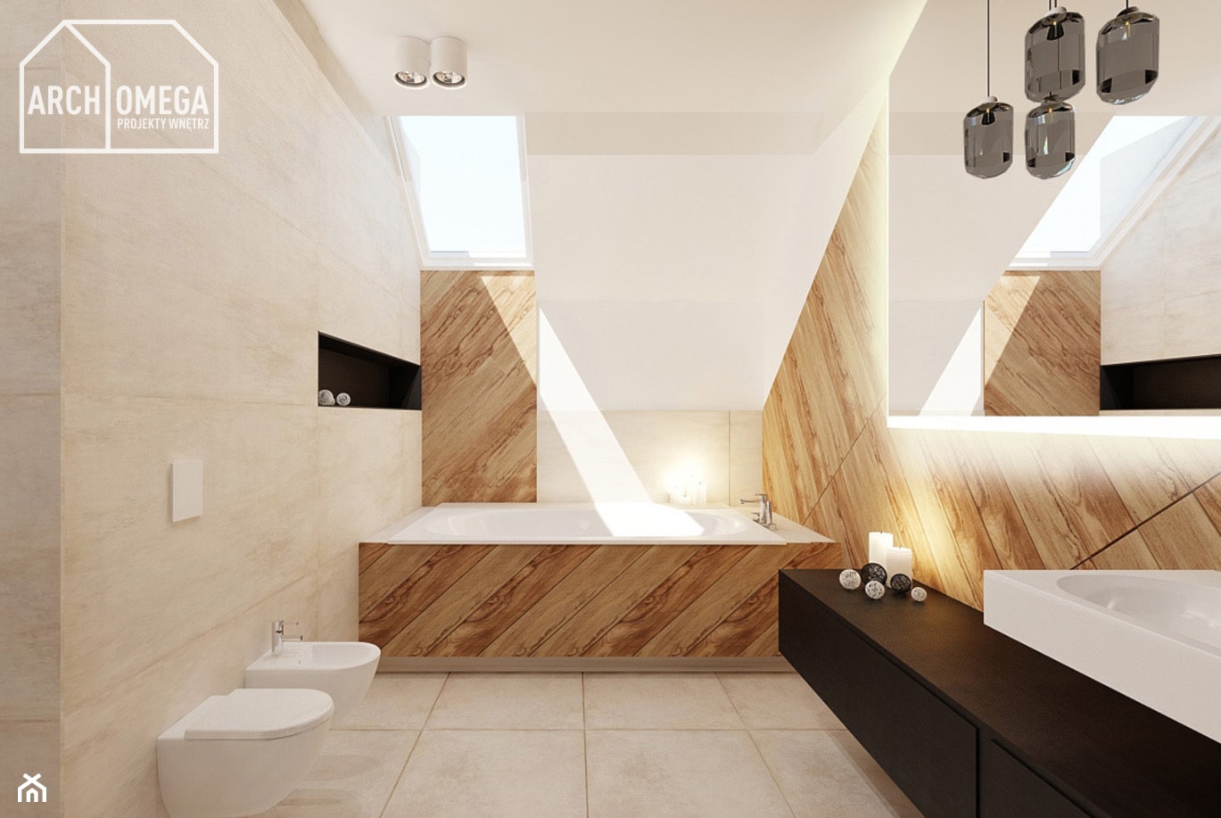 dom z drewnianą mozaiką - limanowa - zdjęcie od Archomega Biuro Architektoniczne - Homebook
