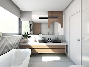 projekt łazienki kraków - zdjęcie od Archomega Biuro Architektoniczne