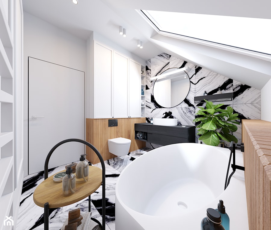 projekt łazienki rzeszów - zdjęcie od Archomega Biuro Architektoniczne