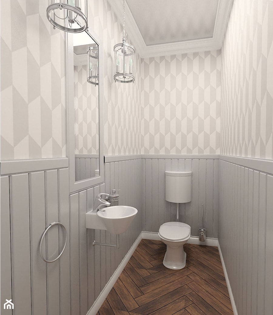 łazienka w stylu shabby chic - zdjęcie od Archomega Biuro Architektoniczne