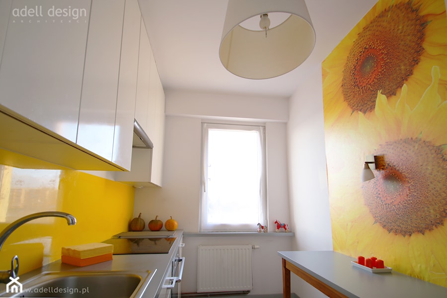 YELLOW KITCHEN / ŻÓŁTA KUCHNIA - realizacja projektu adell design ARCHITEKCI - zdjęcie od adell design ARCHITEKCI