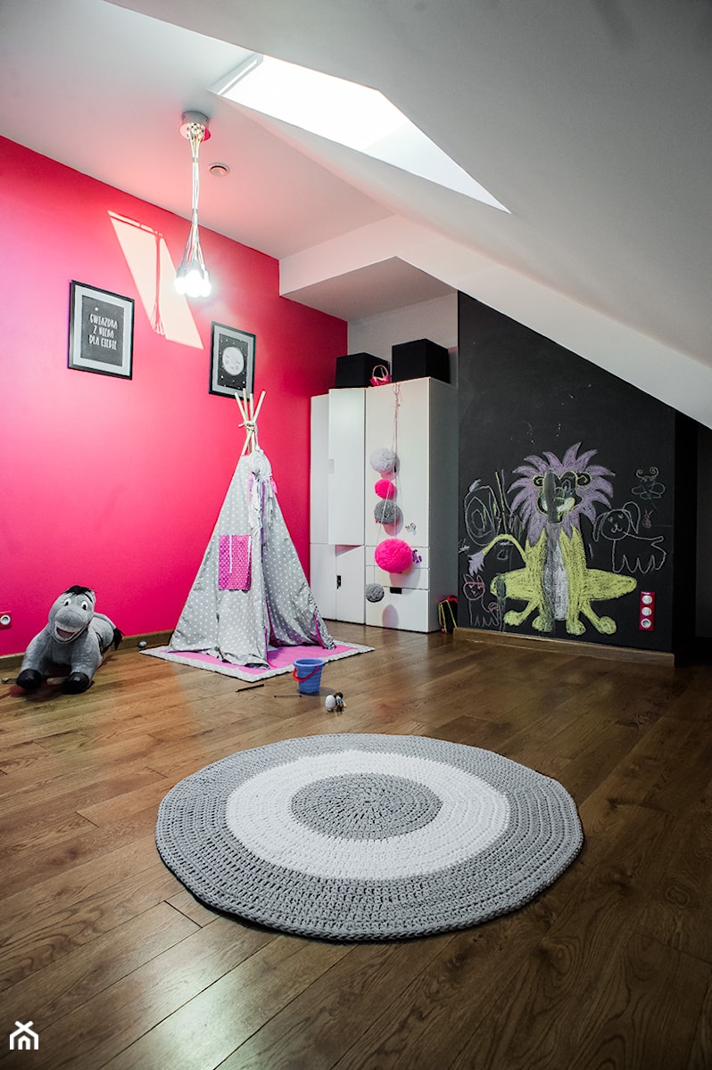 Projekty wnętrz w domu jednorodzinnym w Kaszowie k.Krakowa. - Pokój dziecka, styl nowoczesny - zdjęcie od PRØJEKTYW | Architektura Wnętrz & Design
