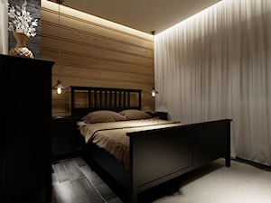 Apartament 47m2. Zakopane - Sypialnia, styl nowoczesny - zdjęcie od PRØJEKTYW | Architektura Wnętrz & Design