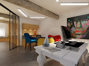 Projekt biura 50m2, Kraków centrum - Biuro, styl nowoczesny - zdjęcie od PRØJEKTYW | Architektura Wnętrz & Design