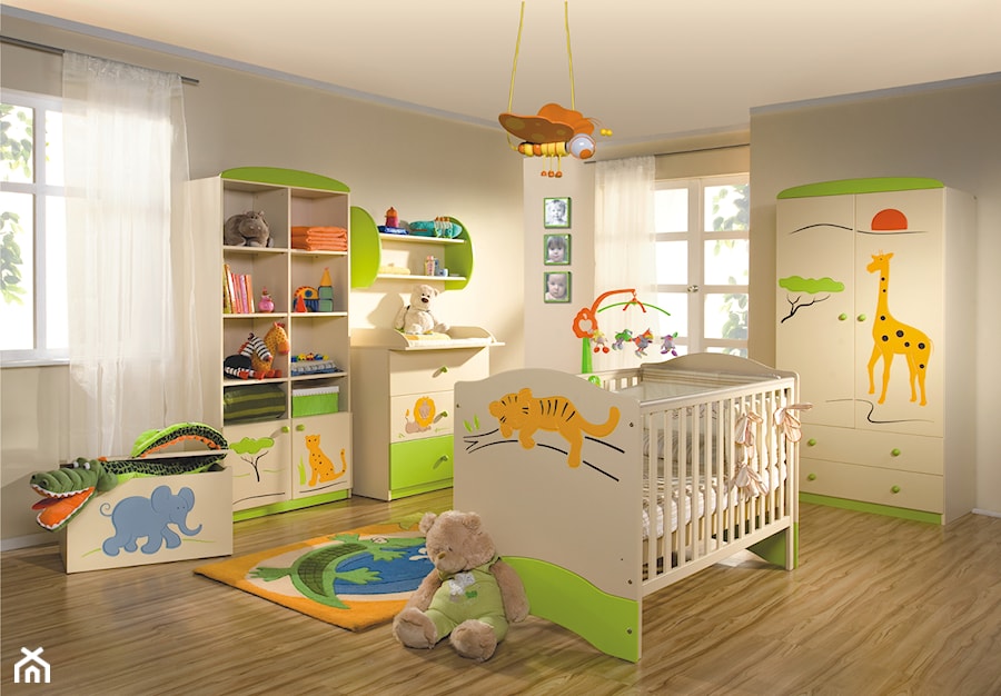 Kolekcje dziecięce - Średni beżowy pokój dziecka dla niemowlaka dla chłopca - zdjęcie od Meblik - meble dla dzieci i młodzieży oraz darmowy projekt pokoju
