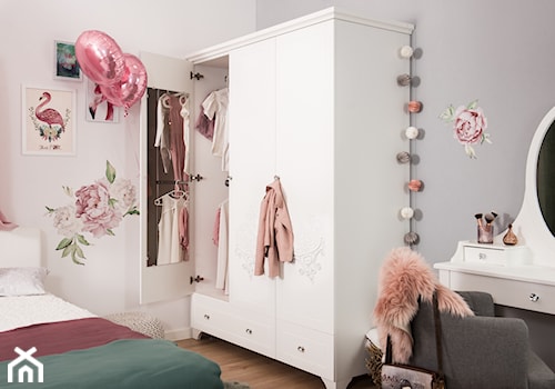 Kolekcja ReStyle - Średnia szara sypialnia - zdjęcie od Meblik - meble dla dzieci i młodzieży oraz darmowy projekt pokoju