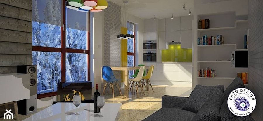 Aneks kuchenny i salon w stylu skandynawskim - zdjęcie od Le Pukka concept store