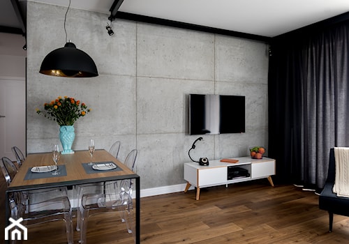 Nowoczesne mieszkanie z elementami z drewna i stali - zdjęcie od Le Pukka concept store