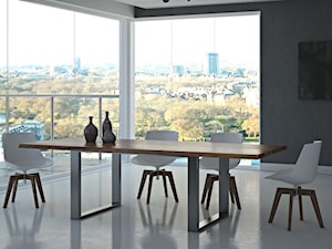 Nowoczesna jadalnia z drewnianym stołem - zdjęcie od Le Pukka concept store