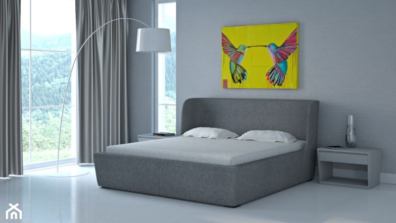 Nowoczesna sypialnia w szarościach - zdjęcie od Le Pukka concept store - Homebook