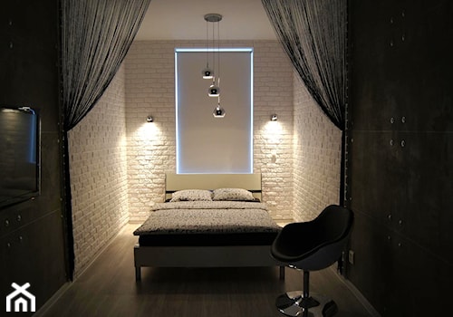 LOFT - Mała sypialnia, styl nowoczesny - zdjęcie od Monika Jankowska