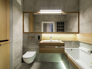 przytulne mieszkanie - Mała bez okna z lustrem łazienka, styl nowoczesny - zdjęcie od Art of Home