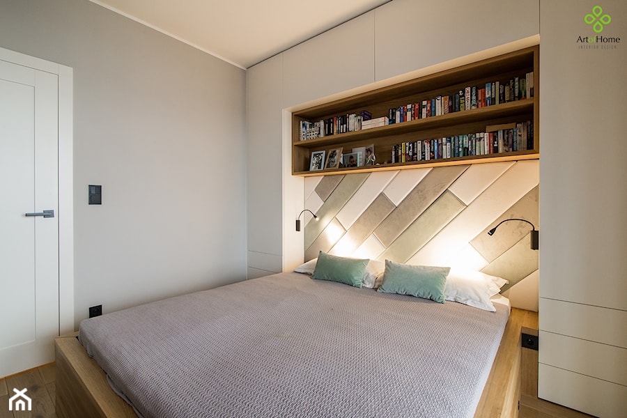 przytulne mieszkanie - Średnia szara sypialnia, styl nowoczesny - zdjęcie od Art of Home