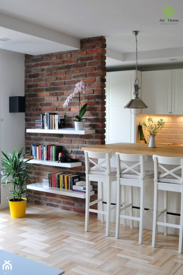 mieszkanie w cegle Warszawa - Salon, styl nowoczesny - zdjęcie od Art of Home - Homebook