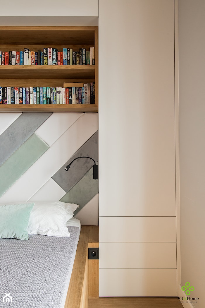 przytulne mieszkanie - Szara sypialnia, styl nowoczesny - zdjęcie od Art of Home - Homebook
