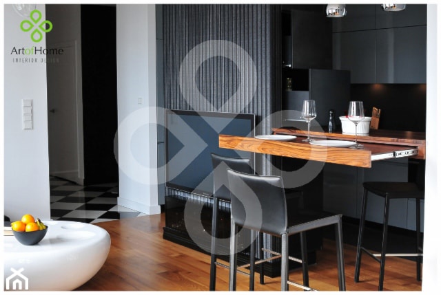 męski apartament - Salon, styl nowoczesny - zdjęcie od Art of Home