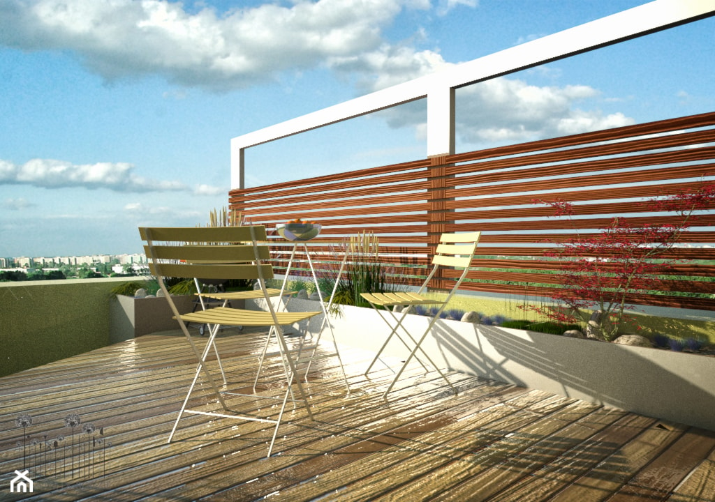 Projekt dużego balkonu - zdjęcie od w Moim Ogrodzie - Homebook
