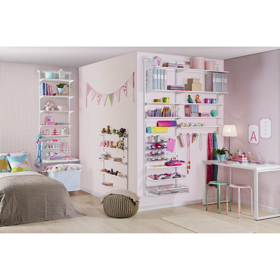 Pokój dziecka - Średni różowy pokój dziecka dla dziecka dla dziewczynki - zdjęcie od Elfa