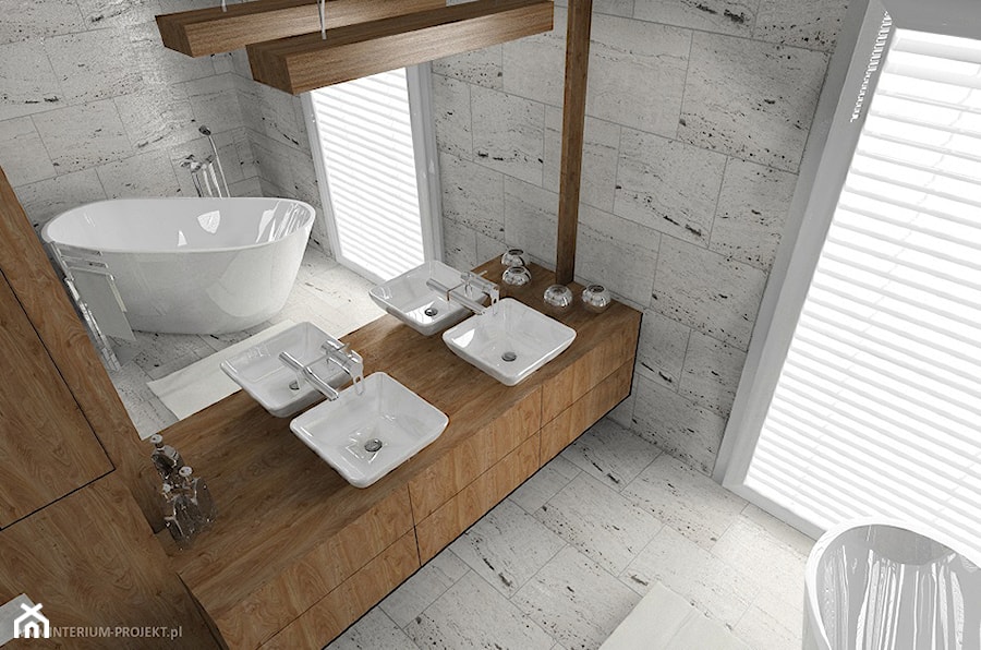 Oryginalna elegancka łazienka - zdjęcie od Interium Projekt