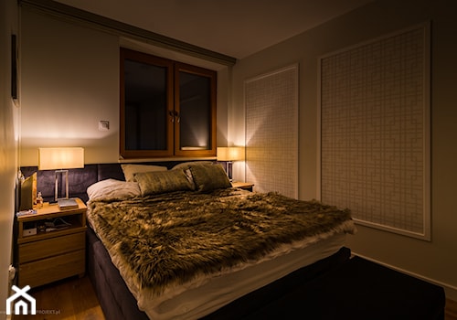 Dom w Rzeszowie - realizacja - Mała szara sypialnia, styl tradycyjny - zdjęcie od Interium Projekt