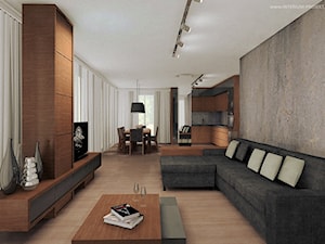 Apartament w Rzeszowie - Salon, styl nowoczesny - zdjęcie od Interium Projekt