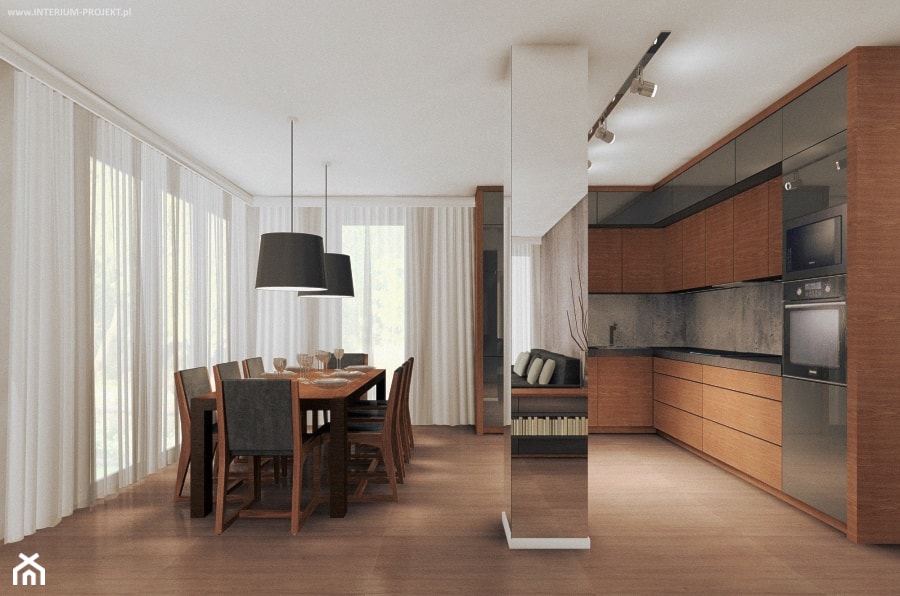 Apartament w Rzeszowie - Kuchnia, styl nowoczesny - zdjęcie od Interium Projekt