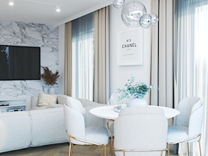 Apartament w Rzeszowie - Salon, styl glamour - zdjęcie od Interium Projekt