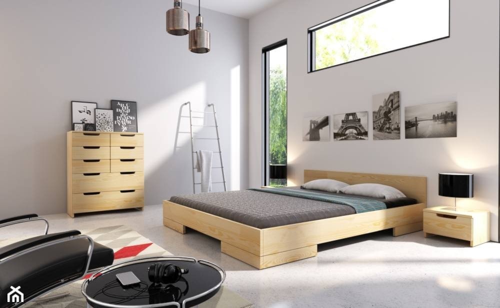 Łóżko drewniane sosnowe Skandica SPECTRUM Long - zdjęcie od onemarket.pl - meble i dodatki - Homebook