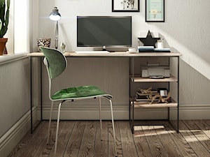 Minimalistyczne biurko PLAIN z drewnianym blatem - zdjęcie od onemarket.pl - meble i dodatki