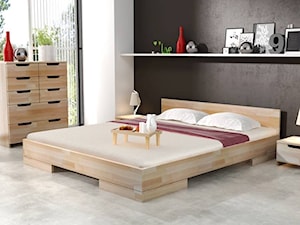 Łóżko drewniane bukowe Skandica SPECTRUM Niskie - zdjęcie od onemarket.pl - meble i dodatki