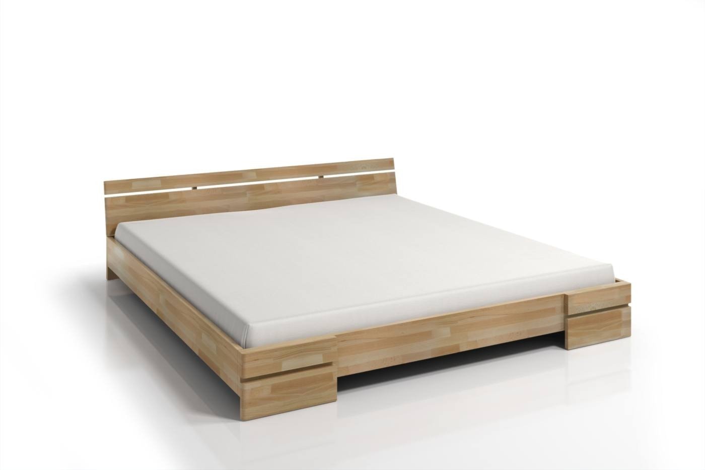 Łóżko drewniane bukowe Skandica SPARTA Niskie - zdjęcie od onemarket.pl - meble i dodatki - Homebook