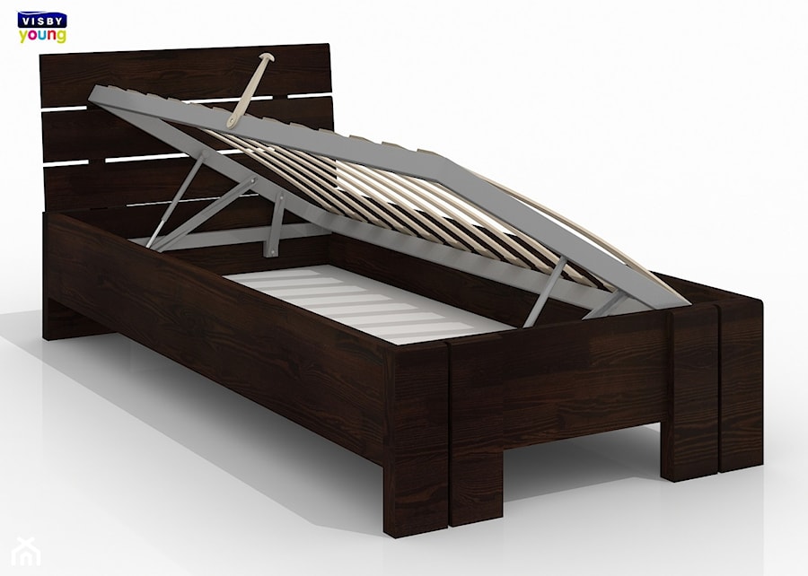 Drewniane łóżko młodzieżowe Arhus High BC VY - zdjęcie od onemarket.pl - meble i dodatki