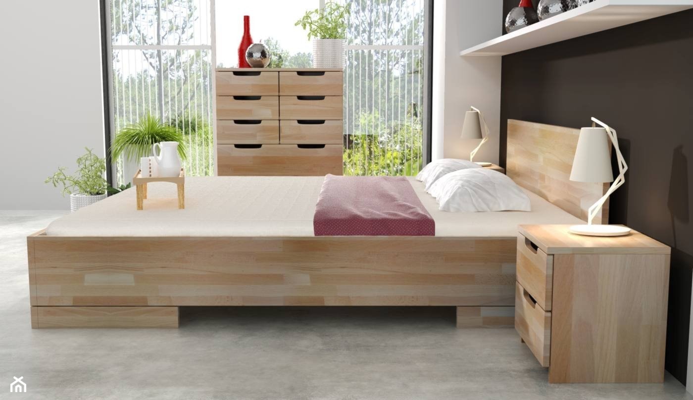 Łóżko drewniane bukowe Skandica SPECTRUM Maxi&Long - zdjęcie od onemarket.pl - meble i dodatki - Homebook