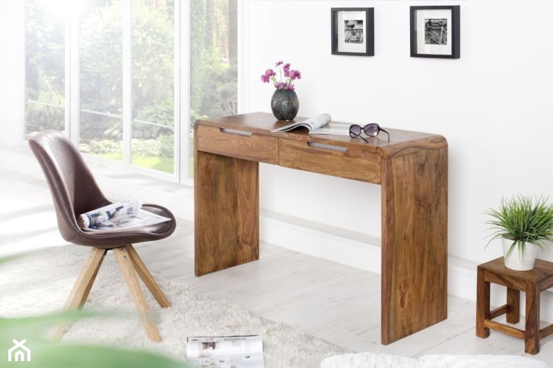 Drewniane biurko z szufladami GOA, 120 cm - zdjęcie od onemarket.pl - meble i dodatki - Homebook