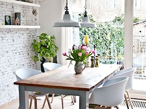 Mała biała jadalnia jako osobne pomieszczenie, styl nowoczesny - zdjęcie od onemarket.pl - meble i dodatki