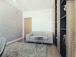 Dom w stylu nowoczesnym pod Mielcem - Średnia biała szara sypialnia, styl nowoczesny - zdjęcie od MEEKO Architekci