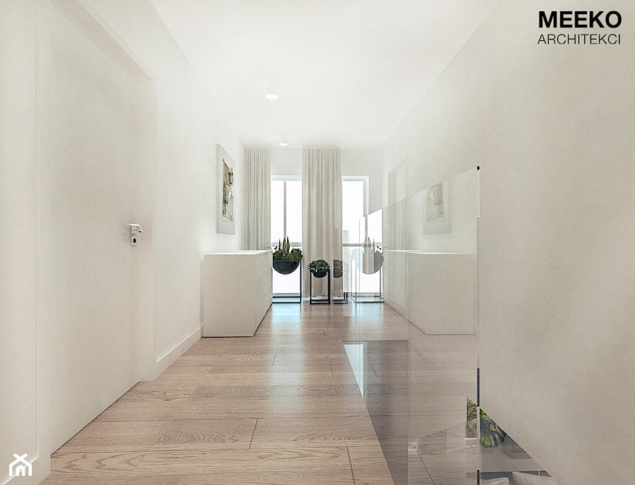 Dom w stylu minimalistycznym - Hol / przedpokój, styl minimalistyczny - zdjęcie od MEEKO Architekci