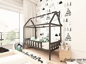 SKANDYNAWSKI URSYNÓW - Mały biały czarny pokój dziecka dla dziecka dla chłopca dla dziewczynki, styl skandynawski - zdjęcie od design me too