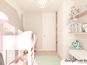 NOWOCZESNY APARTAMENT NA WILANOWIE - Średni szary pokój dziecka dla dziecka dla dziewczynki, styl nowoczesny - zdjęcie od design me too