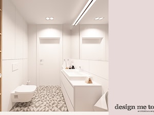 ARTYSTYCZNY ŻOLIBORZ W SKANDYNAWSKIM WYDANIU - Średnia łazienka, styl minimalistyczny - zdjęcie od design me too