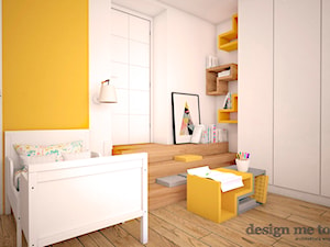 DOM W LESZNOWOLI - Średni biały żółty pokój dziecka dla dziecka dla chłopca dla dziewczynki, styl nowoczesny - zdjęcie od design me too