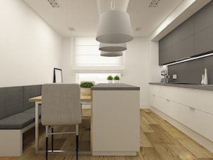 Nowoczesna kuchnia w apartamencie w Tomaszowie Mazowieckim - zdjęcie od design me too