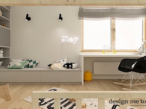 SKANDYNAWSKI DOM W WAWRZE - Średni biały pokój dziecka dla dziecka, styl skandynawski - zdjęcie od design me too