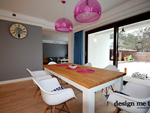 PROWANSALSKO-ANGIELSKI MIX REALIZACJA - Duża szara jadalnia jako osobne pomieszczenie, styl nowoczesny - zdjęcie od design me too