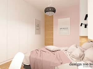 NOWOCZESNE MIESZKANIE NA MOKOTOWIE - Średnia biała różowa sypialnia, styl nowoczesny - zdjęcie od design me too