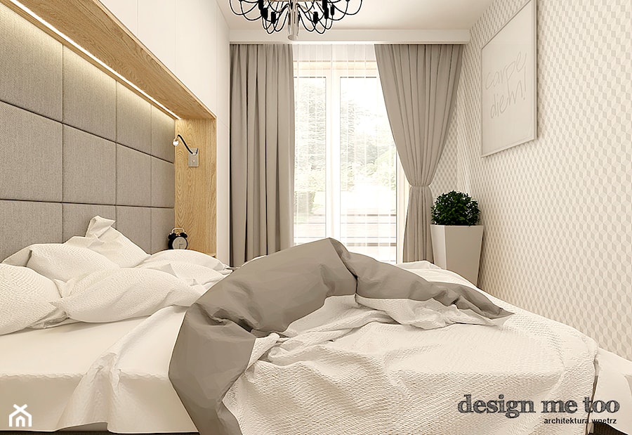 APARTAMENT W RUMI - Mała sypialnia, styl nowoczesny - zdjęcie od design me too
