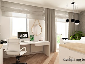 KAWALERKA NA BEMOWIE - Średnie białe szare biuro, styl tradycyjny - zdjęcie od design me too