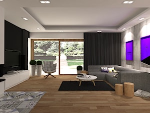 NOWOCZESNY SALON - Salon, styl minimalistyczny - zdjęcie od design me too